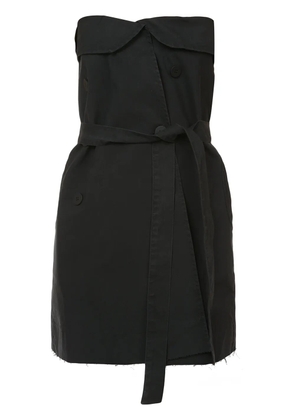 UNRAVEL PROJECT strapless belted mini dress - Black