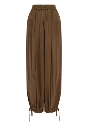 Philosophy Di Lorenzo Serafini silk tapered trousers - Brown