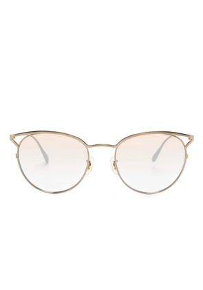 Oliver Peoples cat-eye titanium sunglasses - Gold