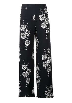 McQ Swallow floral printed trousers - Black