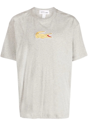 Comme Des Garçons Shirt x Lacoste logo-patch cotton T-shirt - Grey