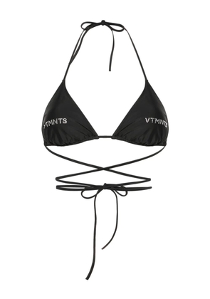 VTMNTS rhinestone-embellished bikini top - Black
