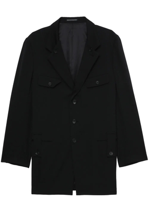 Yohji Yamamoto wool single-breasted blazer - Black