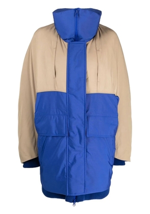 Goen.J zip-up padded coat - Blue