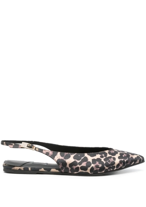 Le Silla leopard ballet flats - Black