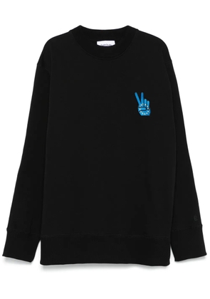 Études Studio peace sign-embroidered sweatshirt - Black