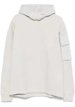 Ten C jersey-texture hoodie - Grey