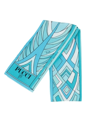 PUCCI printed scarf - Blue