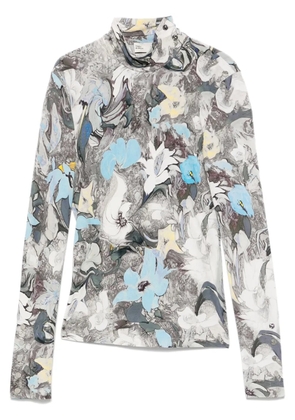 Tory Burch printed jersey T-shirt - Blue