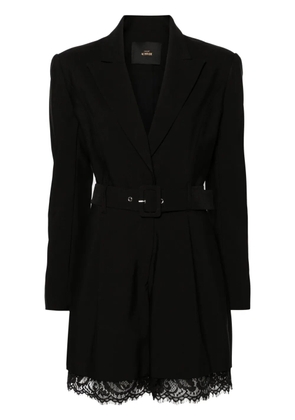 TWINSET lace-trim blazer playsuit - Black