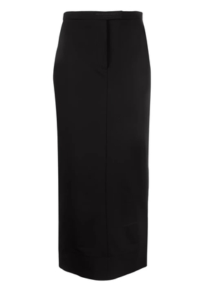 Alexander Wang logo-embroidered pencil skirt - Black