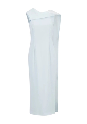 Roland Mouret draped sleeveless midi dress - Blue
