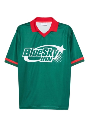 BLUE SKY INN logo-print soccer T-shirt - Green
