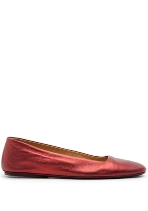 Marsèll Distesa metallic ballet flats - Red