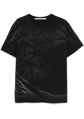 Alexander Wang logo-embossed T-shirt - Black