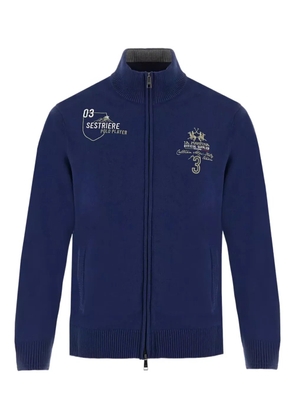 La Martina Bradford zip-fastening cardigan - Blue