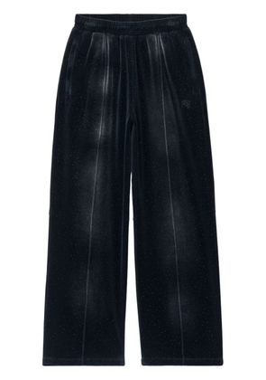 Alexander Wang rhinestone-embellished track pants - Black