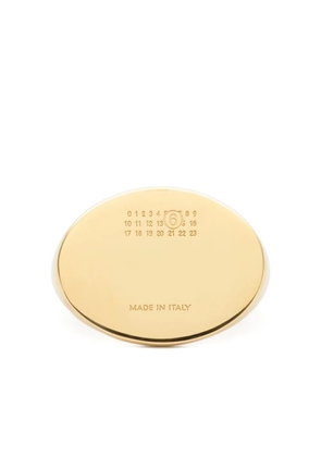 MM6 Maison Margiela oval-plaque ring - Gold