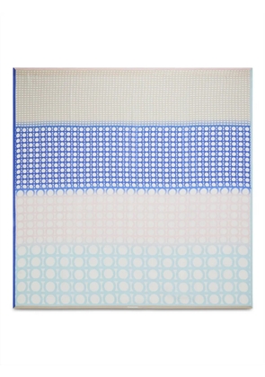 Ferragamo Gancini-print shawl - Blue