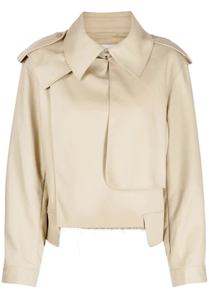 JNBY cropped tailored jacket - Brown