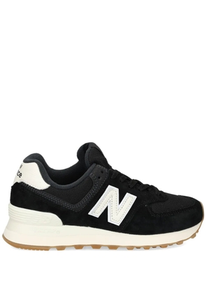 New Balance 574 suede lace-up sneakers - Black