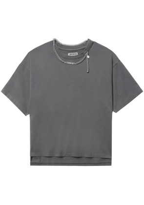 Musium Div. chain-detail cotton T-shirt - Grey