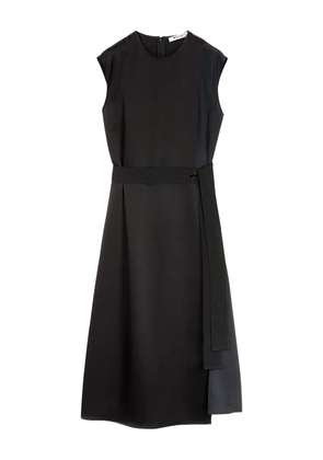 Ports 1961 belted cap-sleeved midi dress - Black