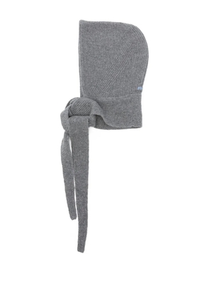 Juun.J tie-detail beanie - Grey