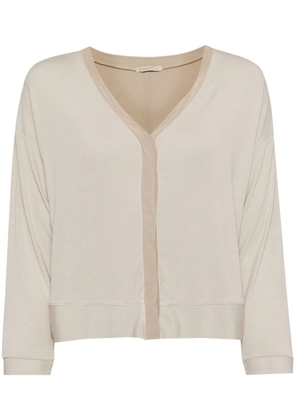 Transit concealed front-fastening cardigan - Neutrals