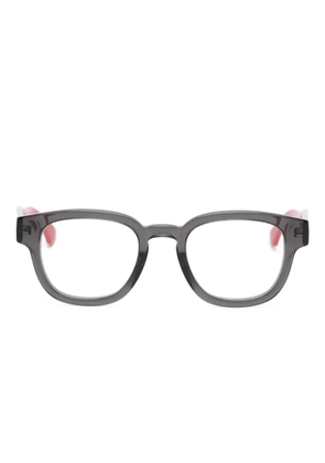 Gucci Eyewear stripe square-frame glasses - Blue