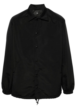 Y-3 logo-embroidered padded shirt jacket - Black