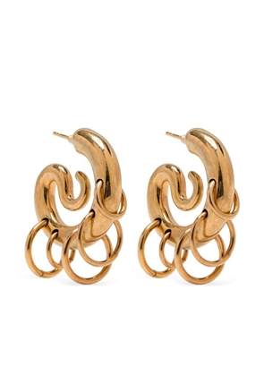 Panconesi ring drop earrings - Gold