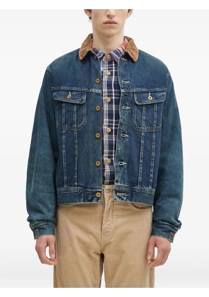 Human Made corduroy-collar denim jacket - Blue