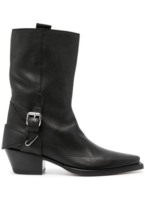 Buttero 55mm leather boots - Black