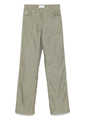Ferragamo straight hem trousers - Green