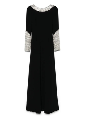Dina Melwani crystal-embellished gown - Black