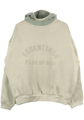 FEAR OF GOD ESSENTIALS logo-print cotton-blend hoodie - Neutrals