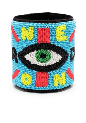 Walter Van Beirendonck eye-detail bracelet - Blue