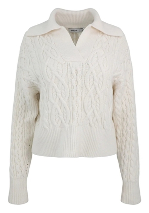 Simkhai Kate cable-knit polo jumper - Neutrals