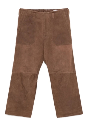LOÏS DIONISIO panelled trousers - Brown