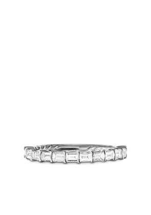 David Yurman platinum DY Eden Partway diamond ring (2mm) - PLADI