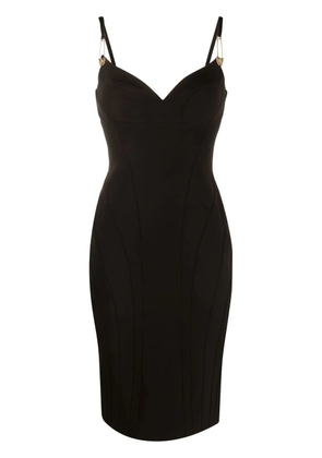 Philipp Plein Cut midi dress - Black