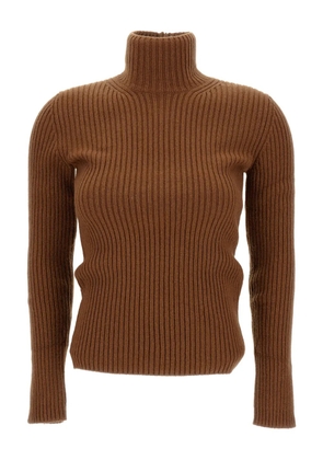Max Mara ribbed turtleneck sweater - Brown