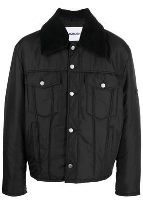 AMBUSH logo-embossed padded short jacket - Black