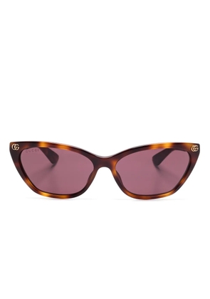Gucci Eyewear cat eye-frame sunglasses - Brown
