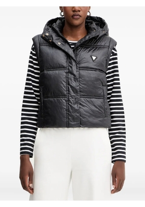 GUESS USA hooded quilted gilet - Black