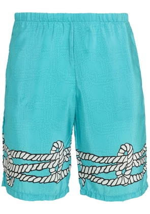 Amir Slama silk shorts - Blue