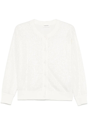 P.A.R.O.S.H. Cobalto cardigan - White