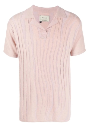 Ninamounah Kingcrab melted logo polo shirt - Pink