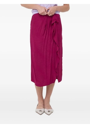 TWINSET ruffled midi skirt - Pink